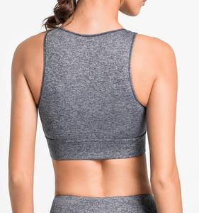 เสื้อบรากีฬาแบบแห้งเร็วสำหรับผู้หญิงผู้ใหญ่ชุดออกกำลังกายแบบแอคทีฟถอดออกได้พิมพ์โลโก้ได้ - Product Image 3