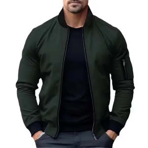 Veste décontractée, veste de sport unie, veste simple pour homme, veste universitaire pour homme, veste décontractée personnalisée pour l'extérieur, vêtements de rue - Product Image 1