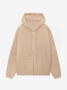 Sweats à capuche tendance pour hommes en gros 2025, couleur unie, coupe ample, style pull, meilleur prix pour le streetwear quotidien - Product Image 4