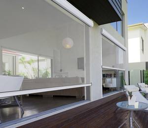 Bâtiment de <span class=keywords><strong>l</strong></span>'hôtel France Postal Personnalisé <span class=keywords><strong>Vent</strong></span> Preuve Jardin Patio Fenêtre En Plein Air Écran Roulant Auto Pare-Soleil - Product Image 1