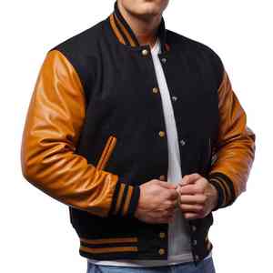 Chaqueta de béisbol para hombre de alta calidad con logotipo personalizado Nueva chaqueta de invierno Letterman Punto de algodón y poliéster para deportes de invierno - Product Image 2