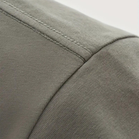 T-shirt pour homme de grande taille de bonne qualité, couleur grise, col rond, épaules tombantes, taille plus, en coton, t-shirts tendance