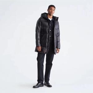 Custom Breathable Quick <b>Dry</b> Long Puffer <b>Coat</b> for Men Winter with Front Logo - Product Image 4