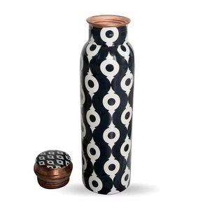 Printed Copper Water <b>Bottle</b> <b>Sports</b> Not Applicable for Boiling Water With Carrying Handle Copper Water <b>Bottle</b> - Product Image 2