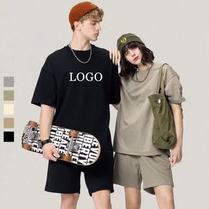 T-shirt Homme Surdimensionné Boxy Cropped Drop Shoulder Design Crew Neck Heavyweight Jersey Formel Quick Dry Eco-Friendly T-Shirt Plus Size - Product Image 4
