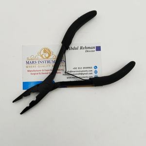 ชุดอุปกรณ์คีมจับผมสแตนเลสสีดำด้านสำหรับต่อผม - Product Image 3