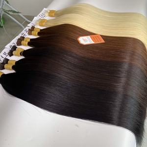 Ventes en gros de mèches de cheveux humains en vrac, lisses, de différentes couleurs, soyeuses, de qualité 12A, fournisseur de cheveux de premier ordre - Product Image 4