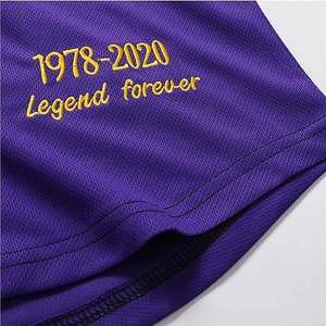 Maillot de baseball Legend 8 & 24 pour homme-Chemise de sport à fente boutonnée et cousue - Product Image 5