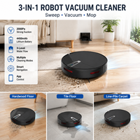 Robot aspirateur intelligent Yuanyi avec aspiration de 2000 Pa, fonction humide et sèche, recharge automatique, moteur sans balais
