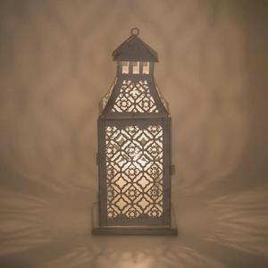 KSN elegante linterna marroquí blanca colgante de metal perforado diseño IP33 clasificado hecho en La India - Product Image 5