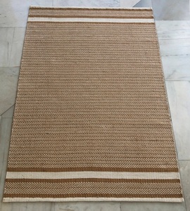 Prix du fabricant Directement de l'usine Tapis de jute tissé indien écologique de couleur naturelle pour l'intérieur et la maison Vente en gros - Product Image 1