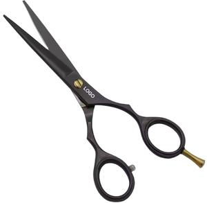 High Quality Hairdressing Salon <b>Scissor</b> Stainless Steel Black <b>Hair</b> <b>Cutting</b> Barber <b>Scissors</b> - Product Image 1