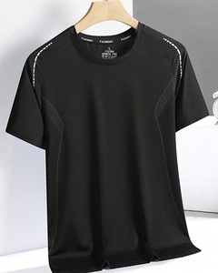 Camisetas de Manga Corta para Hombre, Estilo Casual de Negocios, Color Sólido, Personalizables, de Pana con Spandex/Poliéster, Modelo DAN 2561 - Product Image 6