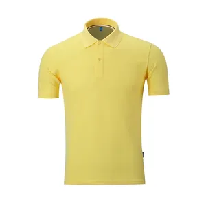 Vêtements décontractés pour hommes pour polo en polyester et coton 180 g/m² solide style tricoté avec logo personnalisé imprimé prix d'usine court longueur - Product Image 2