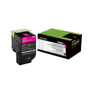 Cartouche de toner compatible magenta Lexmark 708M pour imprimantes - Product Image 1