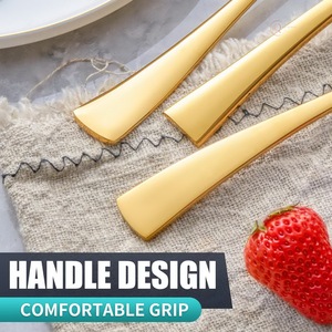 Ensemble de couverts en acier inoxydable écologiques au design moderne pour table à manger |   Couverts élégants pour la maison et les réceptions - Product Image 4