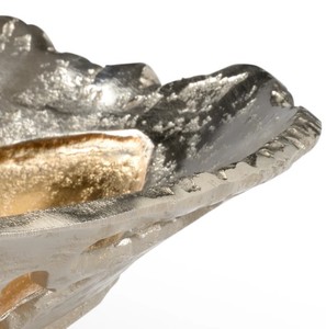 Pièce décorative artisanale en aluminium, nickel et or, polie, écologique, biologique, design moderne, unique et remarquable pour la décoration intérieure. - Product Image 4