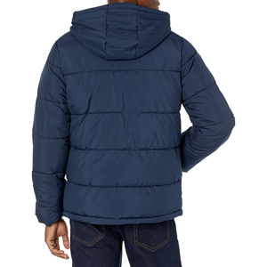 Meilleures vestes matelassées en toile pour hommes conçues par des OEM, col mandarin, logo personnalisable sur le devant, vente chaude, mode pour l'hiver - Product Image 3