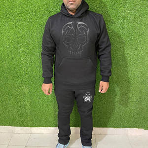 Conjunto Deportivo de Chándal para Hombre al por Mayor, Ropa Deportiva con Logotipo Personalizado, 100% Algodón, Pantalones Jogger y Chaqueta - Product Image 1