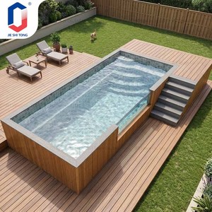 Piscine hors sol préfabriquée en conteneur de 20 pieds avec système de filtration complet, prête à l'emploi, pour jardin ou resort. - Product Image 3