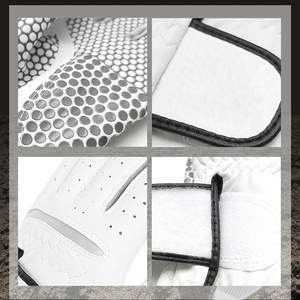 Guantes de golf profesionales para hombre con logotipo personalizado, todos los tamaños disponibles, piel de oveja OEM Cabretta para deportes para hombre - Product Image 5