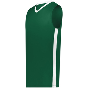 Maillots d'équipe réversibles de basket-ball personnalisés (jeunes et adultes) Techniques respirantes et imprimées en polyester 100% de haute qualité - Product Image 4