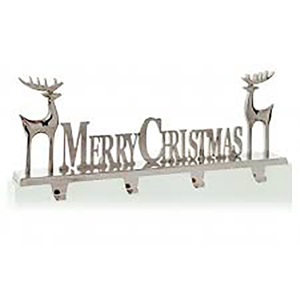 High Quality Luxury Christmas Craft Decorative Cast Metal Christmas Decorations Merry Christmas Stocking Holders Ornaments - Product Image 2