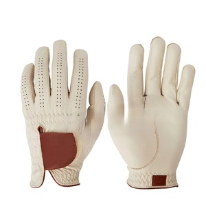 Guantes de Golf de Piel de Oveja Antideslizantes de Primera Calidad, Cierre de Gancho y Bucle para Mano Izquierda, Diseño Único, Transpirables, Personalizados - Product Image 1