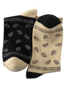 Chaussettes de sport amusantes personnalisées en coton à deux orteils, respirantes, à séchage rapide, en tricot jacquard décontracté pour homme, automne - Product Image 2