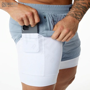 Pantalones Cortos Deportivos Casuales para Hombre, de Secado Rápido, con Cordón, para Entrenamiento, Correr, Gimnasio, con Bolsillos, Pantalones Cortos de Verano - Product Image 5