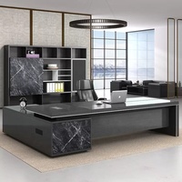 Mobilier Bureau en marbre noir du patron