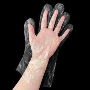 Gants en polyéthylène de qualité alimentaire, sans latex, imperméables, résistants à l'huile, antidérapants, transparents, jetables, gaufrés, en HDPE, pour la transformation alimentaire - Product Image 1