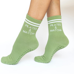 Calcetines de Punto de Alta Calidad con Rayas Antideslizantes para Pilates y Matcha, Multicolores, de Algodón Suave, con Agarre Fuerte, Fábrica JZVINA - Product Image 2