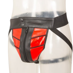 กางเกงหนังเทียมสีดำแบบสวมติดกระดุม  สำหรับงานปาร์ตี้แนวเฟติช - Product Image 5