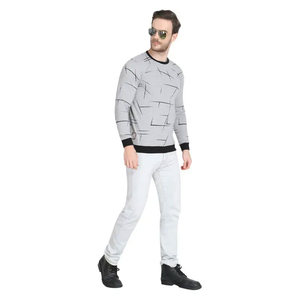T-shirt Homme Manches Longues Très Vendu 100% Coton Tricoté Respirant Séchage Rapide Personnalisable OEM 350g Streetwear Prix Usine - Product Image 4