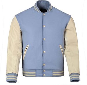 Blouson de baseball personnalisé 100 % laine, style universitaire original, logo chauffant, coupe-vent, grandes tailles, écologique, style décontracté - Product Image 1