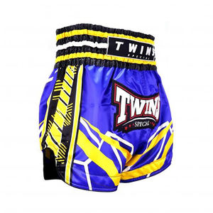 Pantalones Cortos de Muay Thai de Primera Calidad con Logotipo Personalizado, Ropa Deportiva de Poliéster y Nailon para Entrenamiento de Kickboxing con Bordado, Ropa de Artes Marciales - Product Image 2