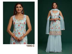 ดีไซน์ใหม่ผ้าจอร์เจียเทียมขนาดใหญ่พร้อมงานปักหนาพร้อมกระจกจริงงานแฟนซีเคอร์ติสสำหรับผู้หญิง - Product Image 4