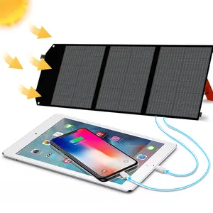 30W के लिए 100W 200W पोर्टेबल foldable सौर पैनल आउटडोर डेरा डाले हुए लंबी पैदल यात्रा