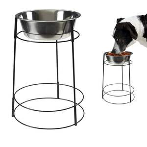 Stainless Steel Metal <b>Dog</b> <b>Bowl</b> With Removable Stand For Safe Hygienic Feeding And Better Digestion Of <b>Large</b> <b>Dogs</b> - Product Image 5