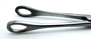 Pinces de maintien en éponge Foerster 200 mm droites dentelées – Kit d'instruments chirurgicaux manuels pour chirurgie générale - Product Image 3