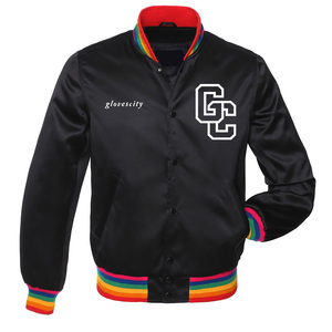 แจ็คเก็ตผ้าซาตินระบายอากาศทำจากผ้าโพลีเอสเตอร์สำหรับผู้ชายเสื้อแจ็กเก็ตฤดูหนาวสำหรับใส่ในเมือง - Product Image 1