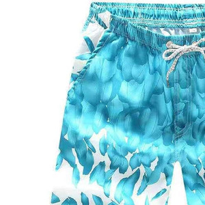 Shorts de Playa para Hombre, Secado Rápido, Cintura con Cordón, Casuales, para Natación, Corte Medio, Poliéster/Algodón, 140g - Product Image 2