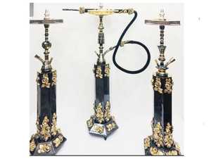 Vente chaude Chicha artisanale en laiton laqué sur mesure Design unique Chicha égyptienne de luxe Farida - Product Image 3