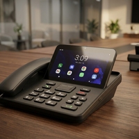 هاتف مكتبي لاسلكي 4G LTE ZT9300 بشاشة 5 بوصة عالية الدقة وذاكرة 3 جيجابايت + 32 جيجابايت، متعدد المهام مع ميزة مكالمات الفيديو للاستخدام المنزلي والمكتبي