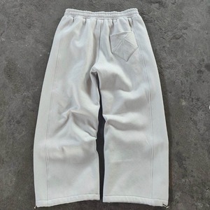 Pantalons de survêtement en molleton français en coton lourd personnalisé pour hommes, jambes droites - Product Image 2
