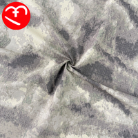 Tissu de Suzhou 50% Nylon 50% Coton Imprimé à Carreaux Imperméable Gris Camouflage Jungle Ripstop Mélangé pour Sac