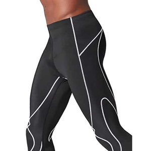 Leggings de sport athlétiques à séchage rapide, respirants, collants de compression pour l'entraînement avec impression personnalisée en coton/fibre de bambou - Product Image 2