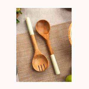 Wooden Spoon Chopsticks With Simple Design Hanging Hole end Handle Spoon <b>Set</b> Cutlery <b>Sets</b> Wooden <b>Spatula</b> Ladle <b>Sets</b> - Product Image 2