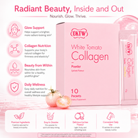 OKTW Witte Tomaten Collageen Strips Blauwe Bes Smaak Natuurlijk Extract Oraal Oplosbaar Beauty Film Draagbaar Voedingssupplement